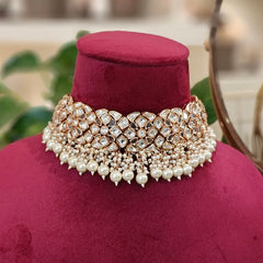 Aaryash Polki Neckline set