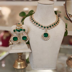 Amera doublet Polki Neckline Set