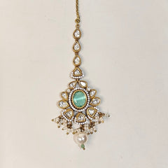 Mia Polki Maangtikka (Mint Green)