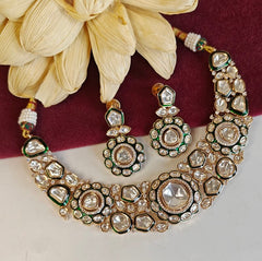 Rivayat Polki Neckline Set