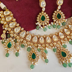 Alankar Moissanite bridal necklace set