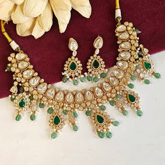 Alankar Moissanite bridal necklace set