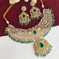 Aantara Moissanite bridal necklace set