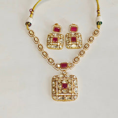 Aantarang Moissanite Pendent necklace set