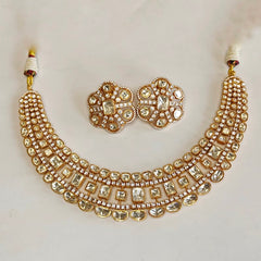 Adiva Moissanite bridal necklace set