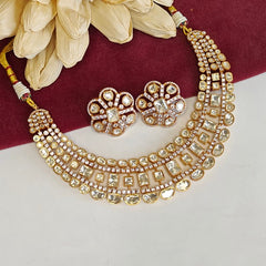 Adiva Moissanite bridal necklace set