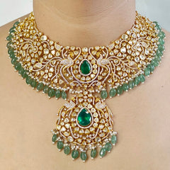 Aantara Moissanite bridal necklace set