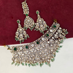 Aarvi moissanite choker set