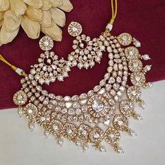 Aarohi Polki Neckline Set