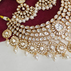 Aarohi Polki Neckline Set