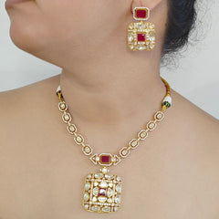 Aantarang Moissanite Pendent necklace set