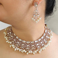 Ahana Polki Neckline set