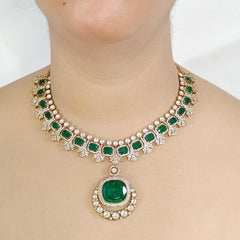 Amera doublet Polki Neckline Set