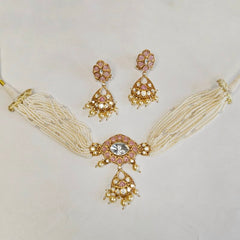 Amira choker set (pink)