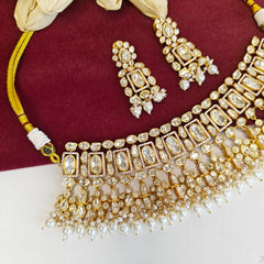 Anahaitaa Moissanite bridal necklace set