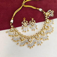 Amrita Grey Polki Set