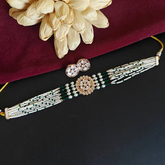 Beena uncut polki choker