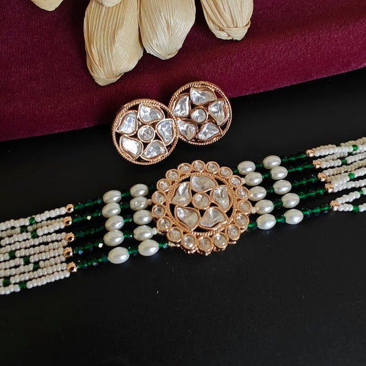 Beena uncut polki choker