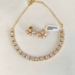 Antarang moissanaite neckline set