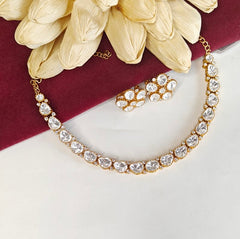 Antarang moissanaite neckline set