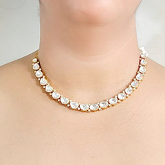 Antarang moissanaite neckline set