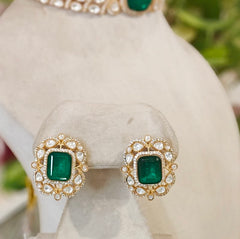 Sarika Moissanite polki choker