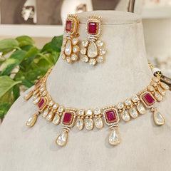 Meher Moissanite necklace set