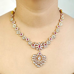 Farah Polki Pendent Set