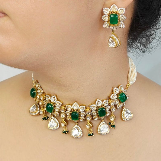 Sasha Moissanite polki choker