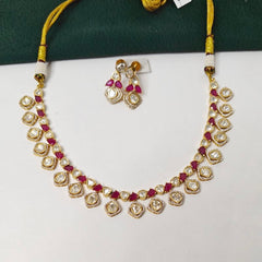 Niisha Moissanite necklace set green