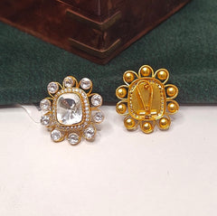 Emma moissanite polki studs