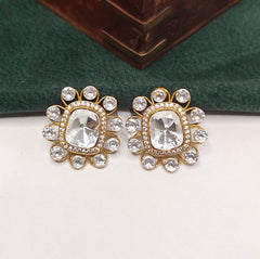 Emma moissanite polki studs