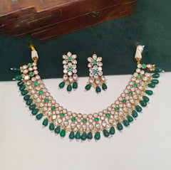 Gauhar Green Neckline Set