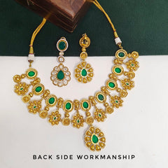 Aafreen Moissanite bridal necklace set