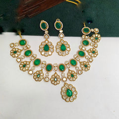 Aafreen Moissanite bridal necklace set