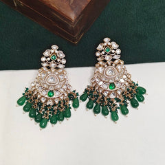 Riwayat Green Polki Neckline Set