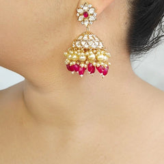 Manikya polki jhumka