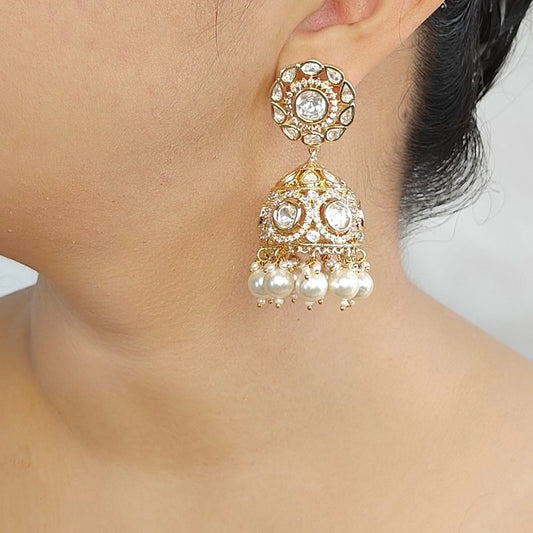 Lavanya Polki jhumka