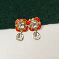 Devika polki choker set (Coral)