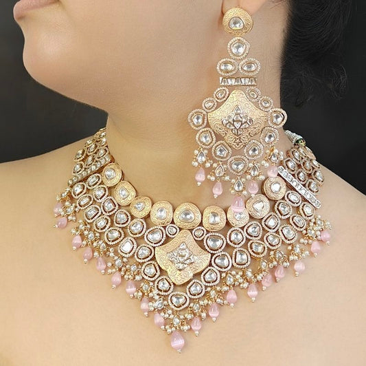 Pavitra Polki Neckline Set