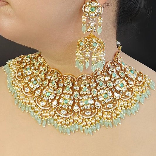 Saundarya mint green set