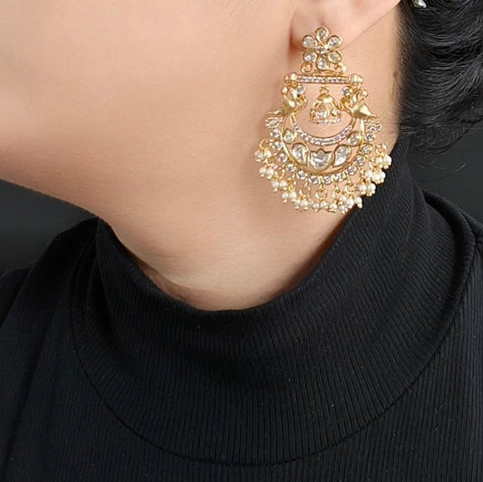 Rasika uncut polki earrings