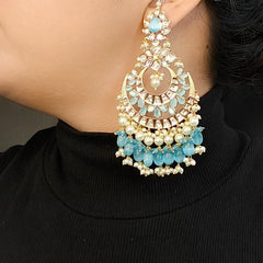 Jhanvi Polki Chaandbali Aqua