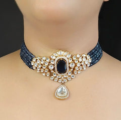 Akiraa uncut polki choker set