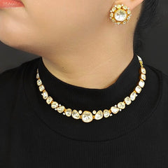 Aarushii Moissanite necklace set