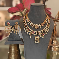 Shilpa Moissanite necklace set