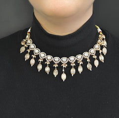 Azeen Pink Polki Set