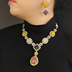 Akaaya designer polki set (Multicolour)