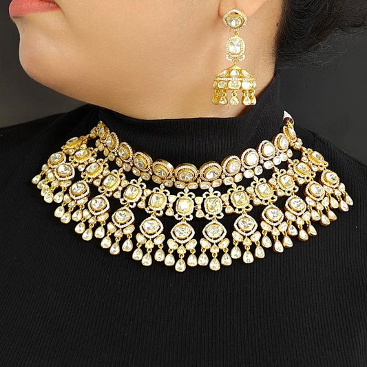Aatulyaa Moissanite bridal necklace set