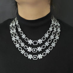 Samira Black three line set